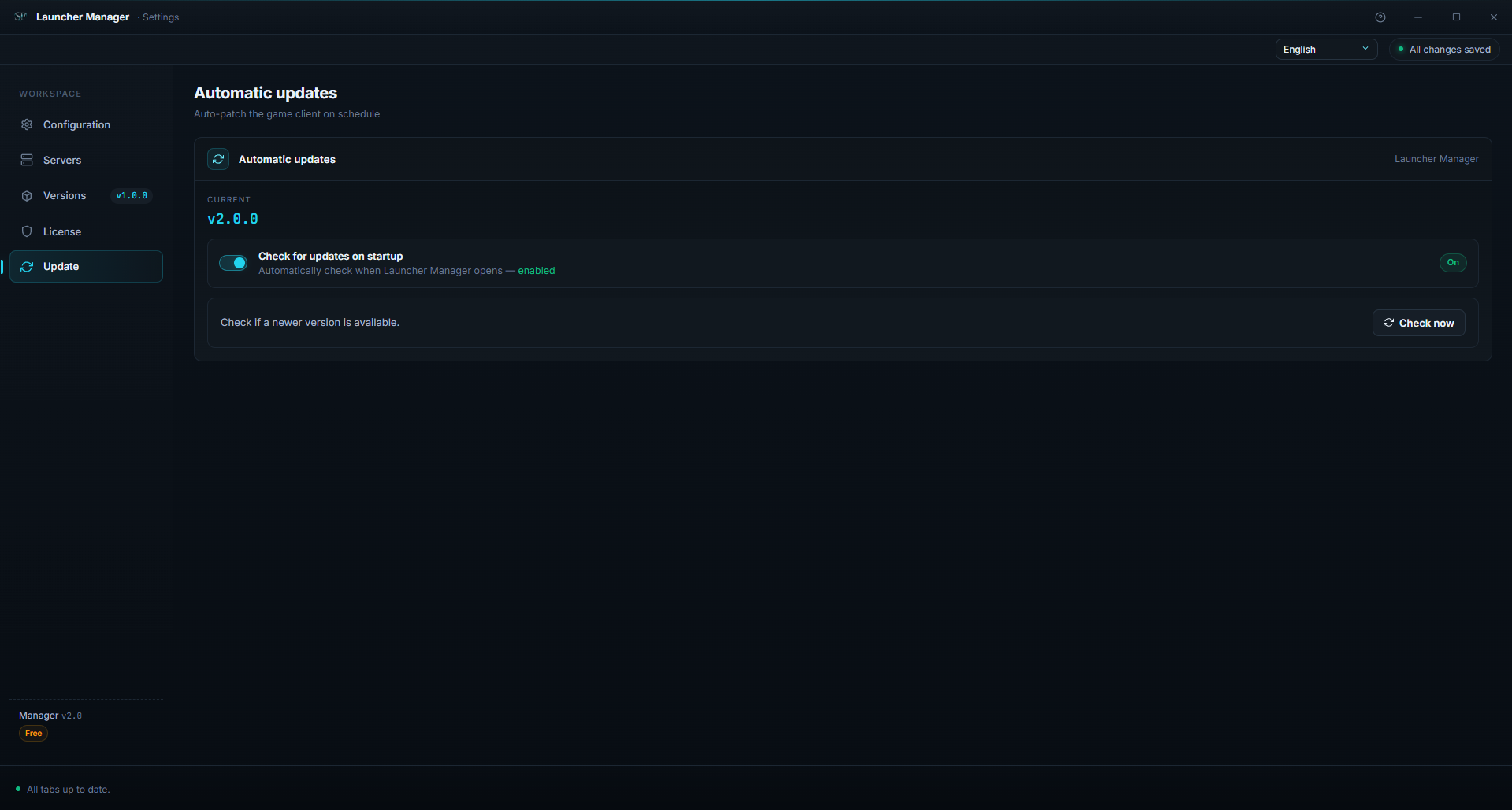 Updates manager