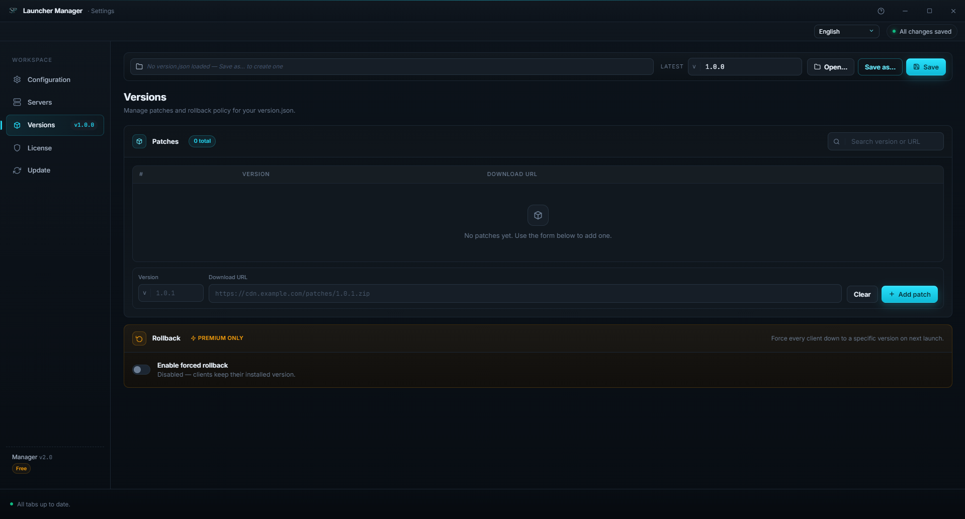 Version manager